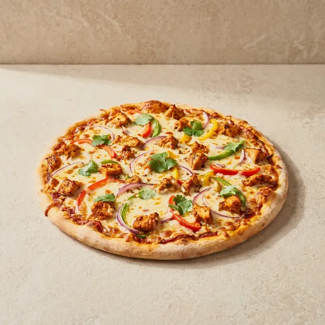 Cheesy Tikka Pizza